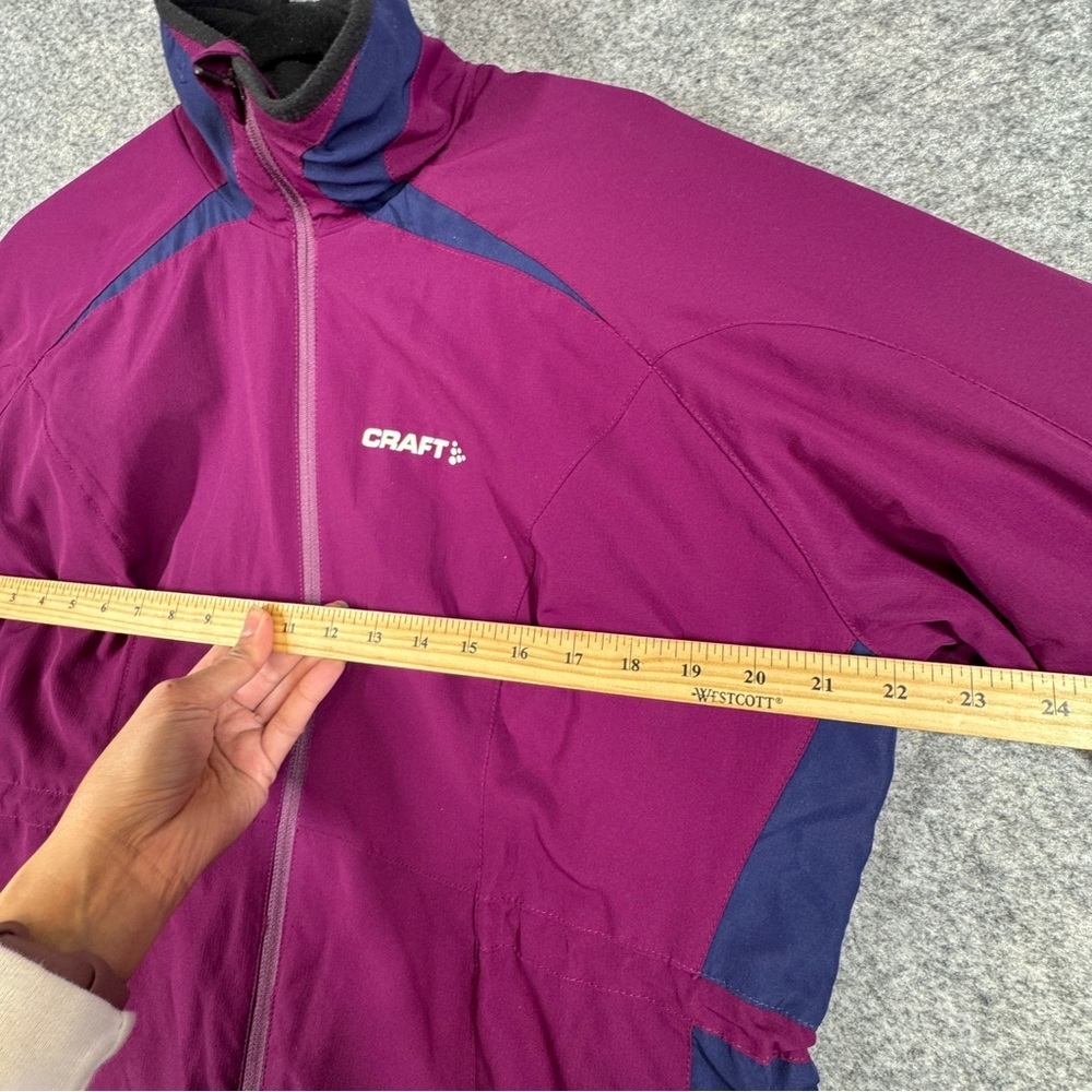 Craft Magenta Softshell Jacket Womens L Purple Running Cycling Athletic - Picture 7 of 16